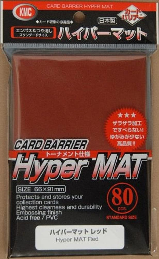 KMC Hyper Matte Red Sleeves (80ct)