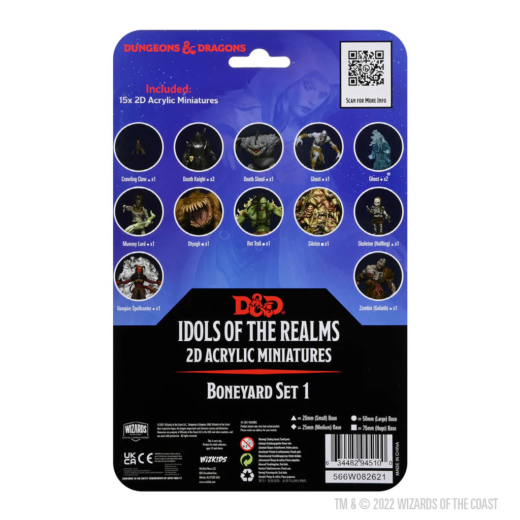 D&D Idols of the Realms: Boneyard - 2D Set 1