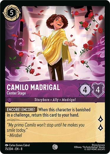 Camilo Madrigal - Center Stage - 75/204 - Common