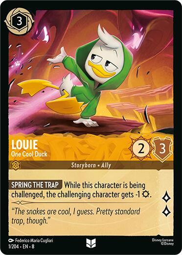 Louie - One Cool Duck - 1/204 - Uncommon