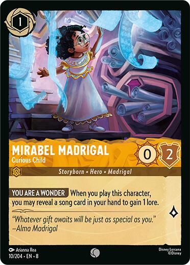 Mirabel Madrigal- Curious Child - 10/204 - Common - Cold Foil
