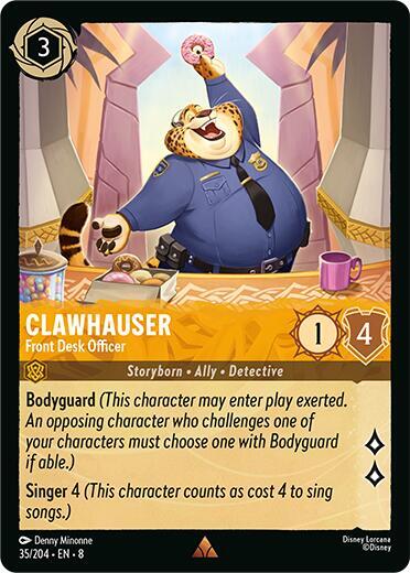 Clawhauser - Front Desk Officer - 35/204 - Rare - Cold Foil