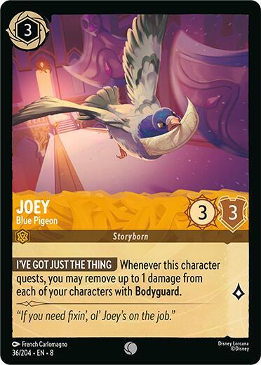 Joey - Blue Pigeon - 36/204 - Common
