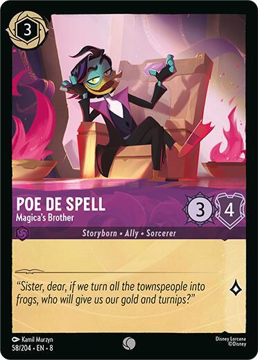 Poe De Spell - Magica's Brother - 58/204 - Common