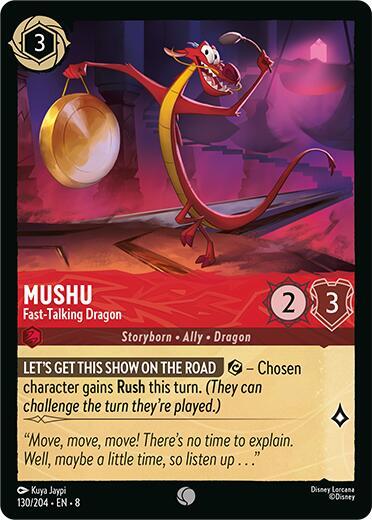 Mushu - Fast-Talking Dragon - 130/204 - Common