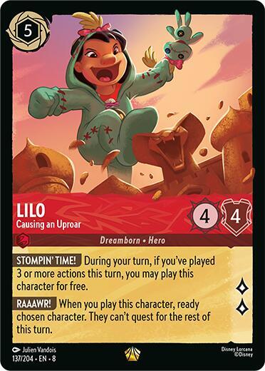 Lilo - Causing an Uproar - 137/204 - Legendary - Cold Foil
