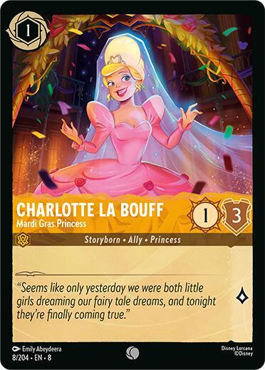 Charlotte La Bouff - Mardi Gras Princess - 8/204 - Common