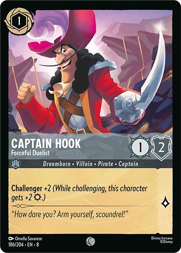 Captain Hook - Forceful Duelist - 186/204 - Common