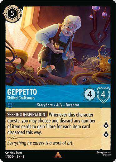 Geppetto - Skilled Craftsman - 174/204 - Rare