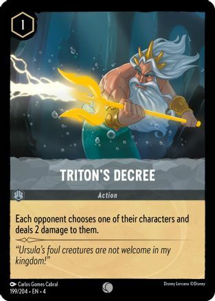 Triton's Decree - 199/204 - Common - Cold Foil