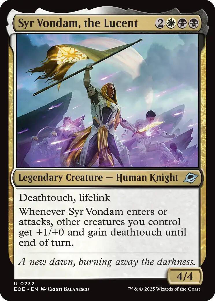 Syr Vondam, the Lucent [EOE - 232]