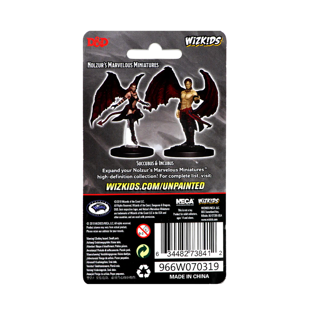 D&D Nolzur's Marvelous Miniatures - Succubus & Incubus