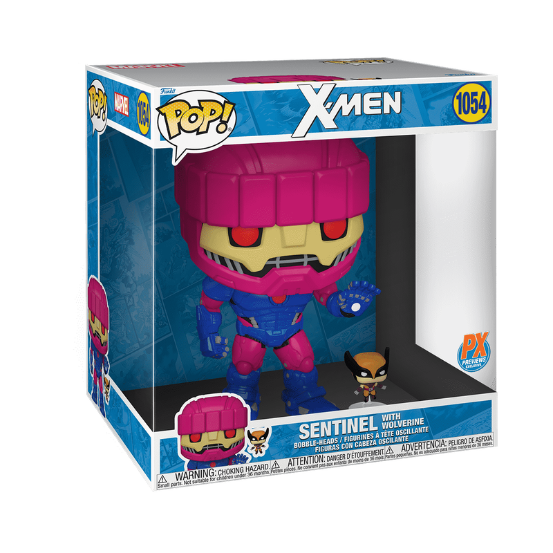 Marvel Funko Pop! Jumbo Sentinel with Wolverine #1054
