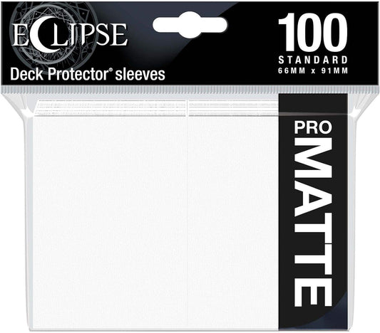 Ultra Pro - Pro Matte Eclipse: Deck Protector 100 Count Pack - Arctic White