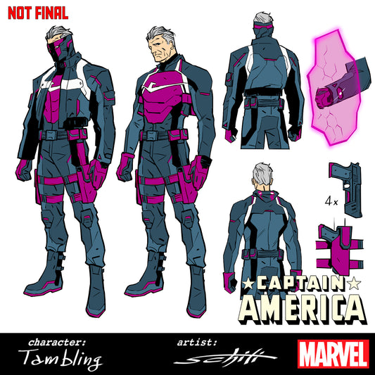 Captain America #8 1:10 Valerio Schiti Design Incentive Variant