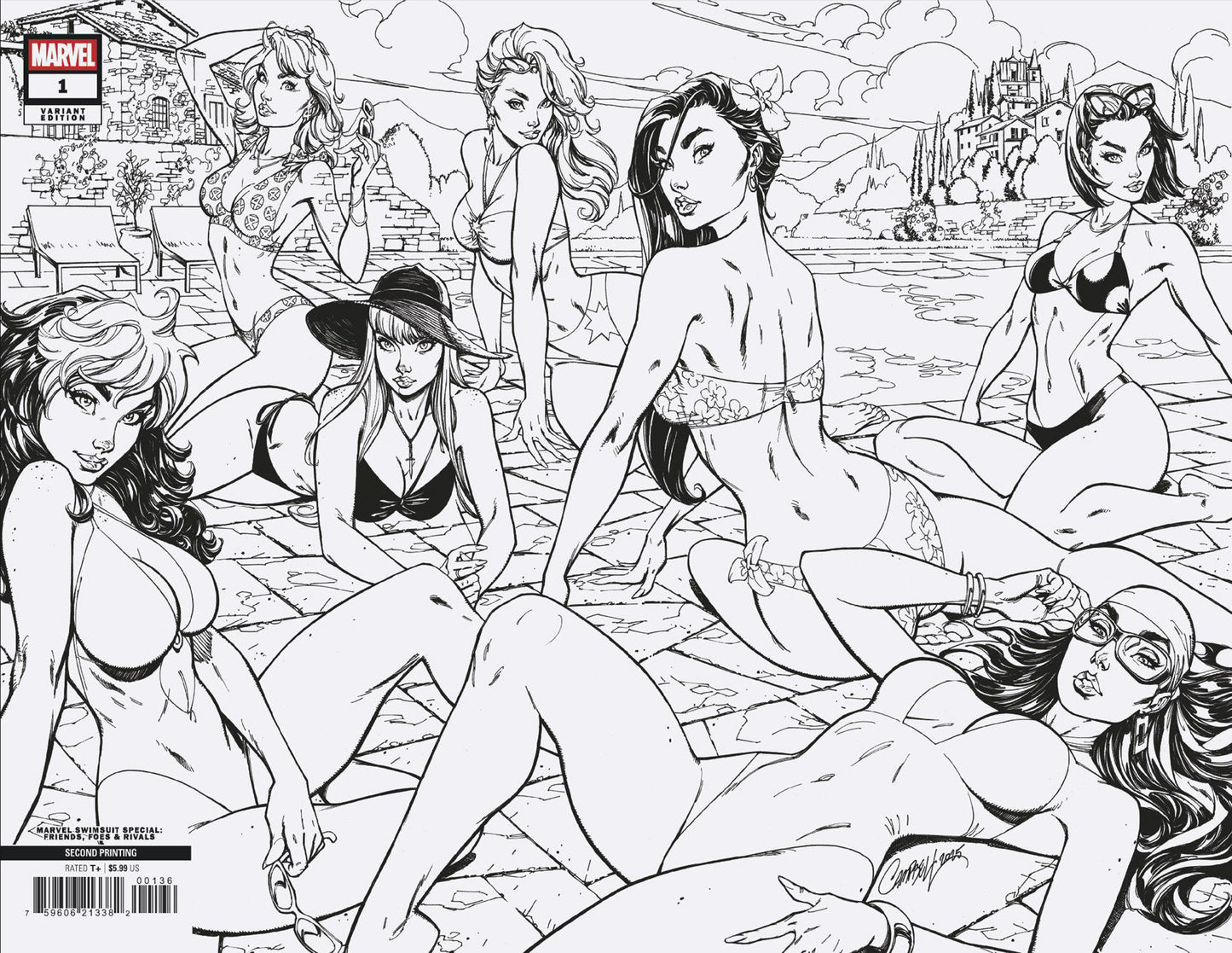 Marvel Swimsuit Special: Friends, Foes & Rivals #1 J. Scott Campbell Ratio Virgin 2nd Print Variant