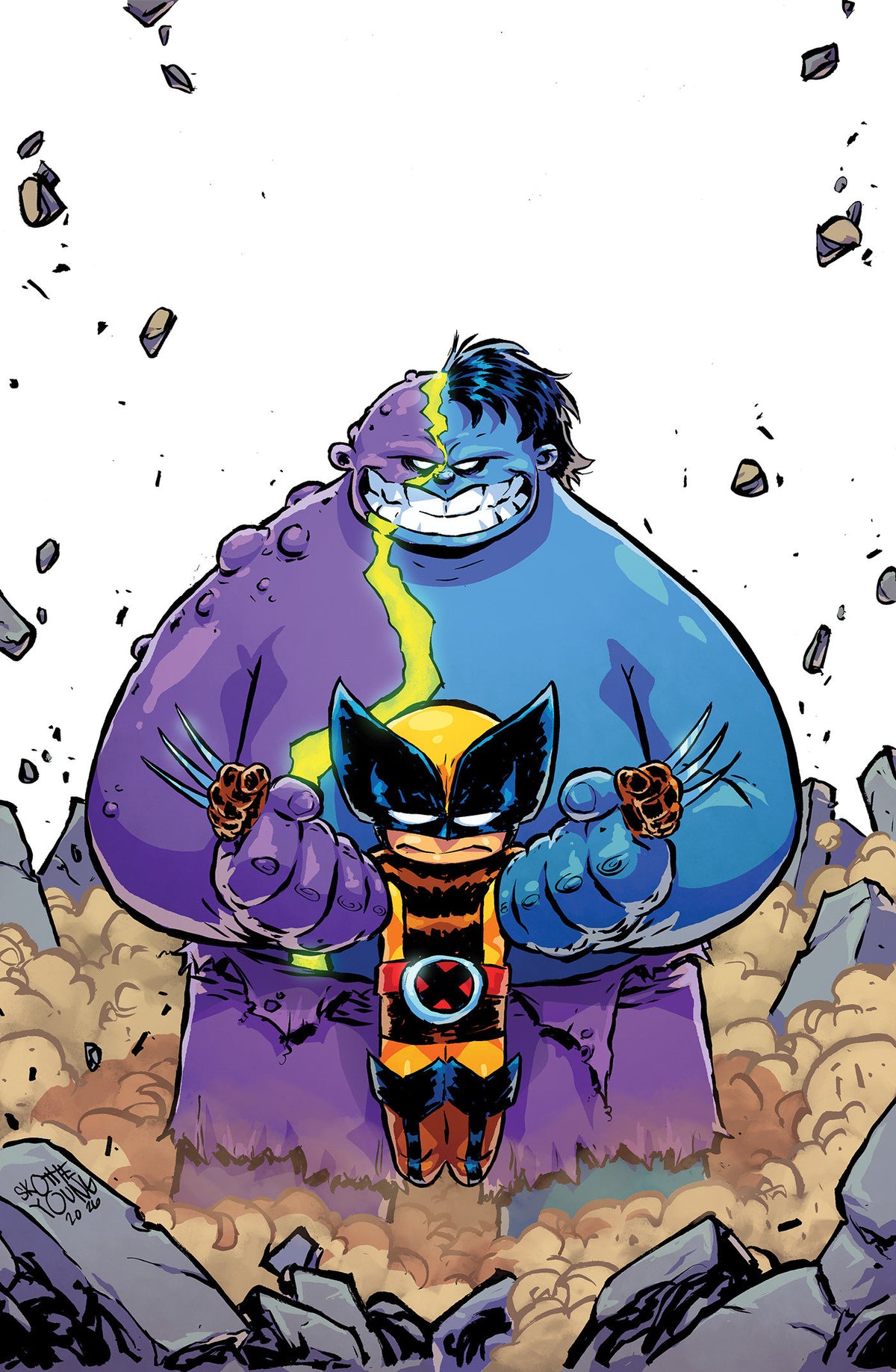 Infernal Hulk vs. Wolverine #1 1:50 Skottie Young Full Art Incentive Variant