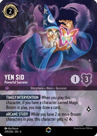Yen Sid - Powerful Sorcerer - 209/204 - Enchanted - Holo Foil