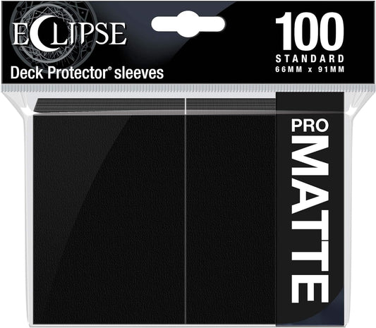 Ultra Pro - Pro Matte Eclipse: Deck Protector 100 Count Pack - Jet Black