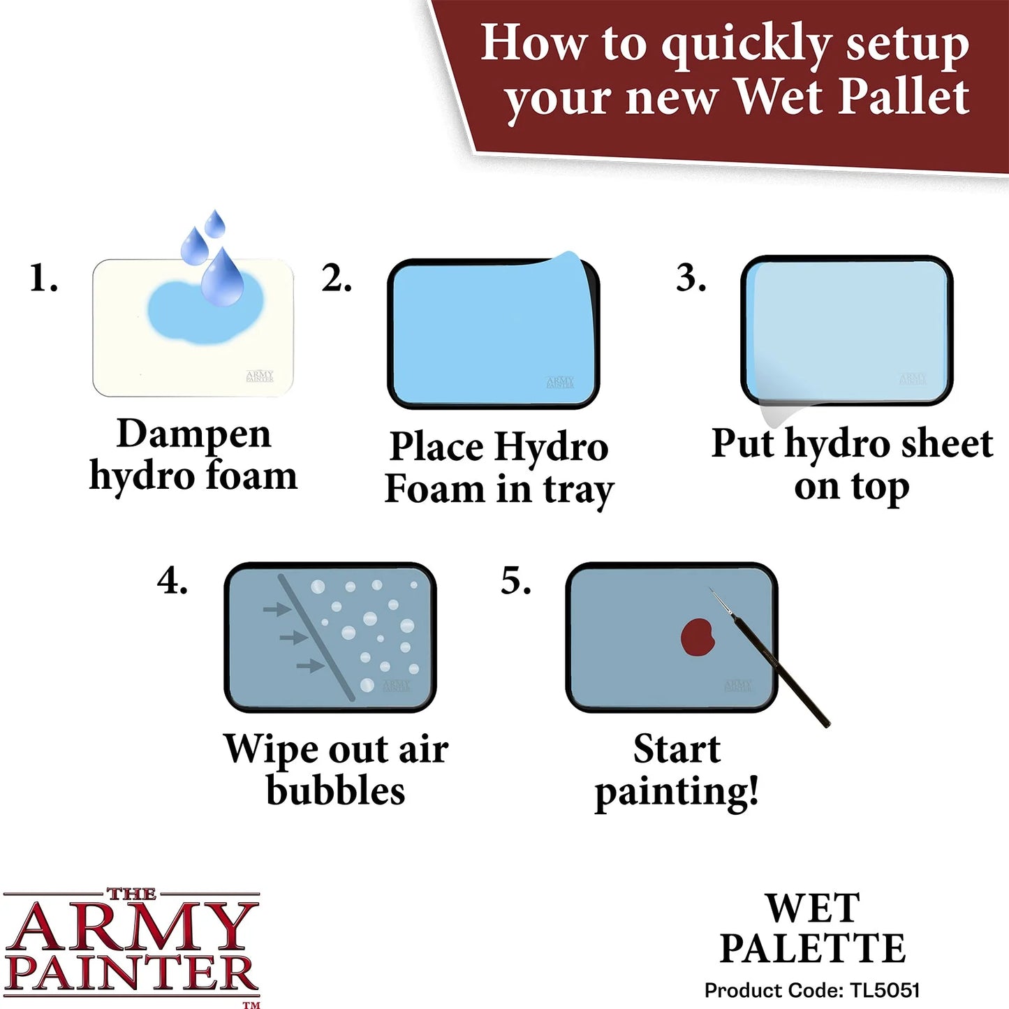 Army Painter: Wargamers Edition Wet Palette