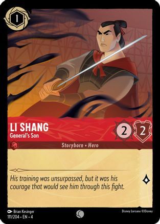 Li Shang - General's Son - 111/204 - Common - Cold Foil