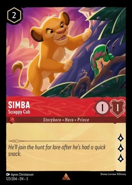 Simba - Scrappy Cub - 123/204 - Rare