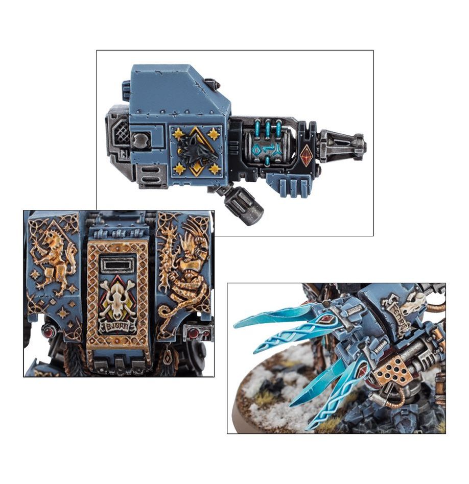 Space Wolves: Venerable Dreadnought / Bjorn the Fell-Handed / Murderfang