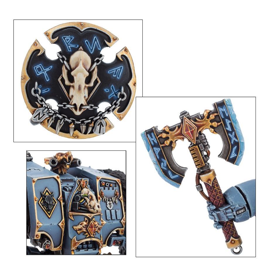 Space Wolves: Venerable Dreadnought / Bjorn the Fell-Handed / Murderfang