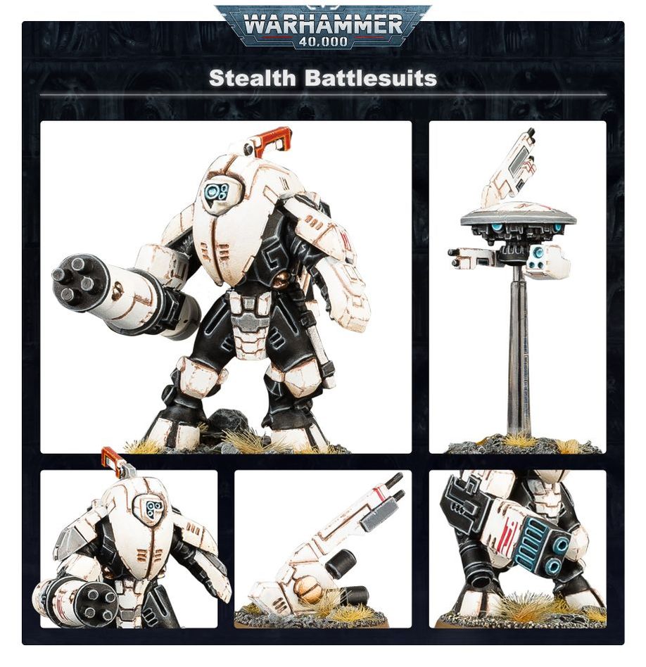 T'au Empire: XV25 Stealth Battlesuits