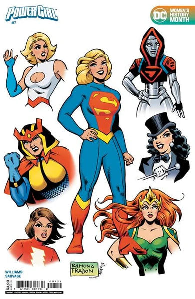 POWER GIRL #7F FRADON WOMENS HISTORY MONTH VAR