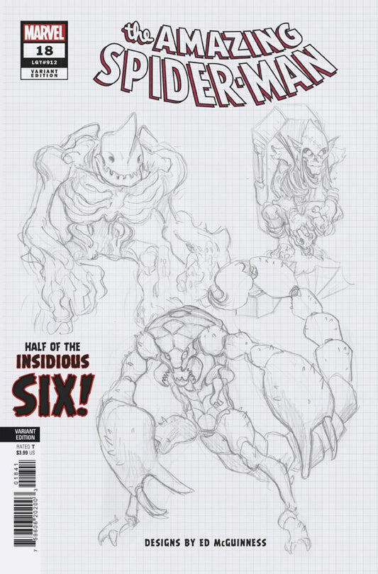 Amazing Spider-Man #18 Ed McGuinness Design Sketch Variant