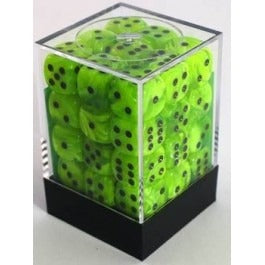 36 Vortex Bright Green/black 12mm D6 Dice Block - CHX27830