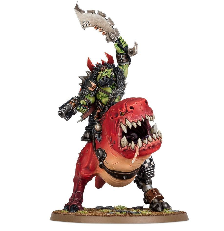 Orks: Mozrog Skragbad/ Beastboss on Squigosaur
