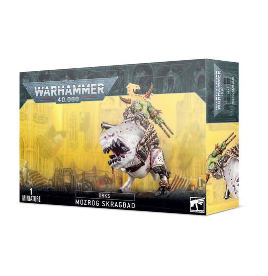 Orks: Mozrog Skragbad/ Beastboss on Squigosaur