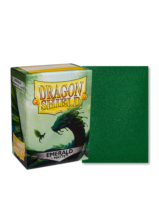 Dragon Shield Box of 100 in Matte Emerald