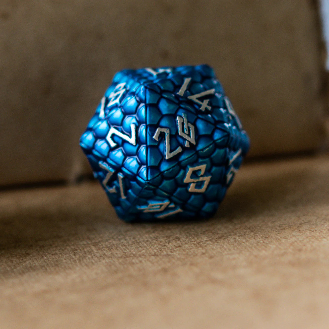 Misty Mountain- Blue Dragon's Egg Metal Dice Set