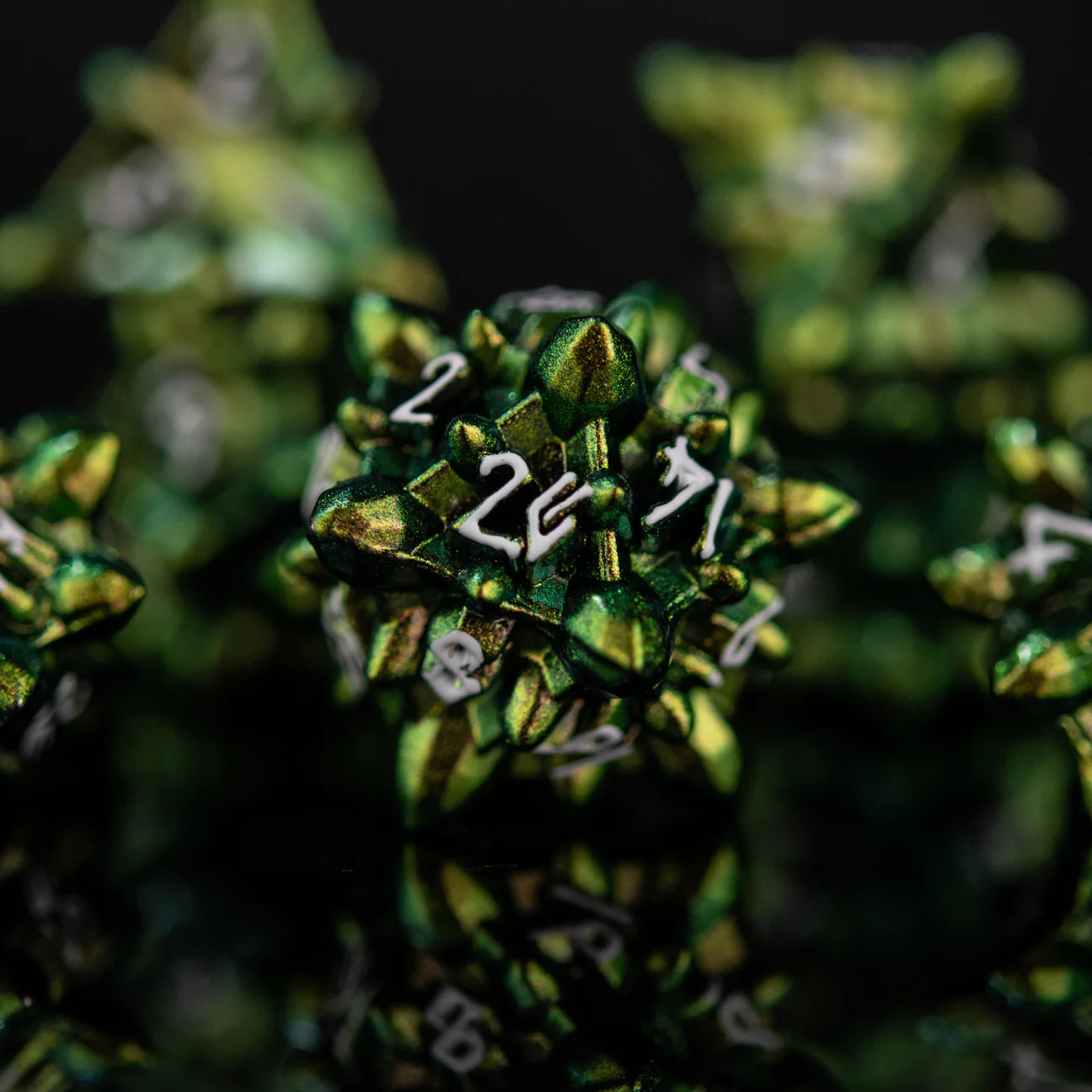 Misty Mountain- Asteroid Fields Metal Dice Set - Vesta