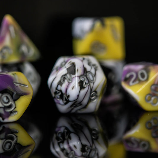 Misty Mountain- Illusion Acrylic Dice Set
