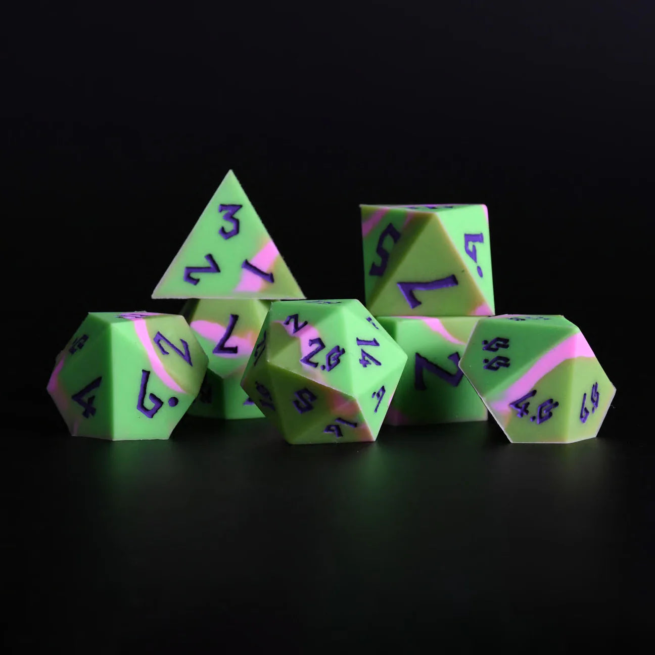 Misty Mountain- Gelatinous Cube Silicone Dice Set