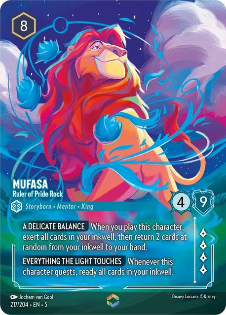 Mufasa - Ruler of Pride Rock - 217/204 - Enchanted - Holo Foil