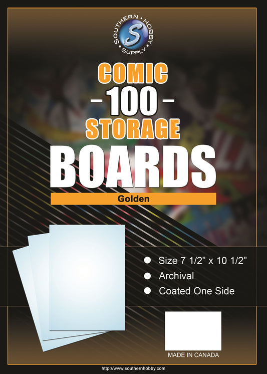 Southern Hobby Golden Age Comic Boards 100ct - 7 1/2 x 10 1/2
