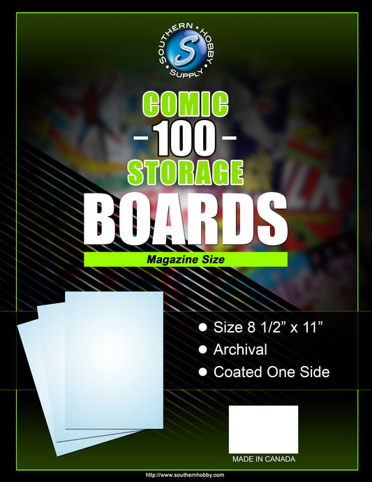 Southern Hobby Supply Backing Boards Magazine 100 Count