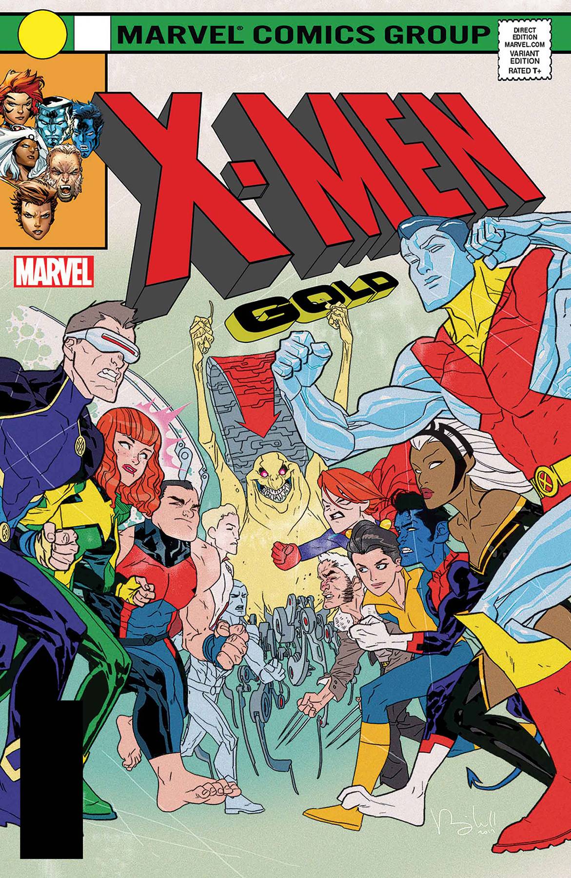 X-Men: Gold #13B (Caldwell Lenticular Homage Variant)