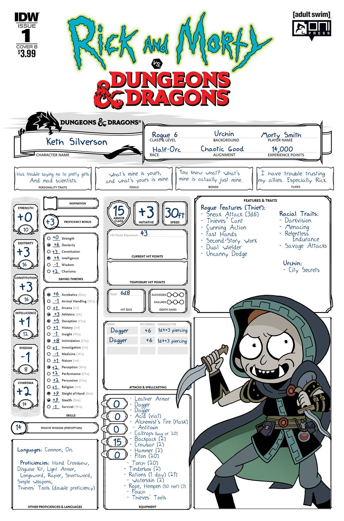 Rick and Morty Vs Dungeons & Dragons #1B