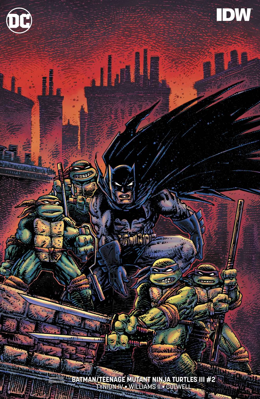 Batman / Teenage Mutant Ninja Turtles #2 Eastman Variant