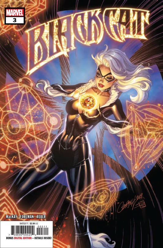 Black Cat #3 Signed by J Scott Campbell