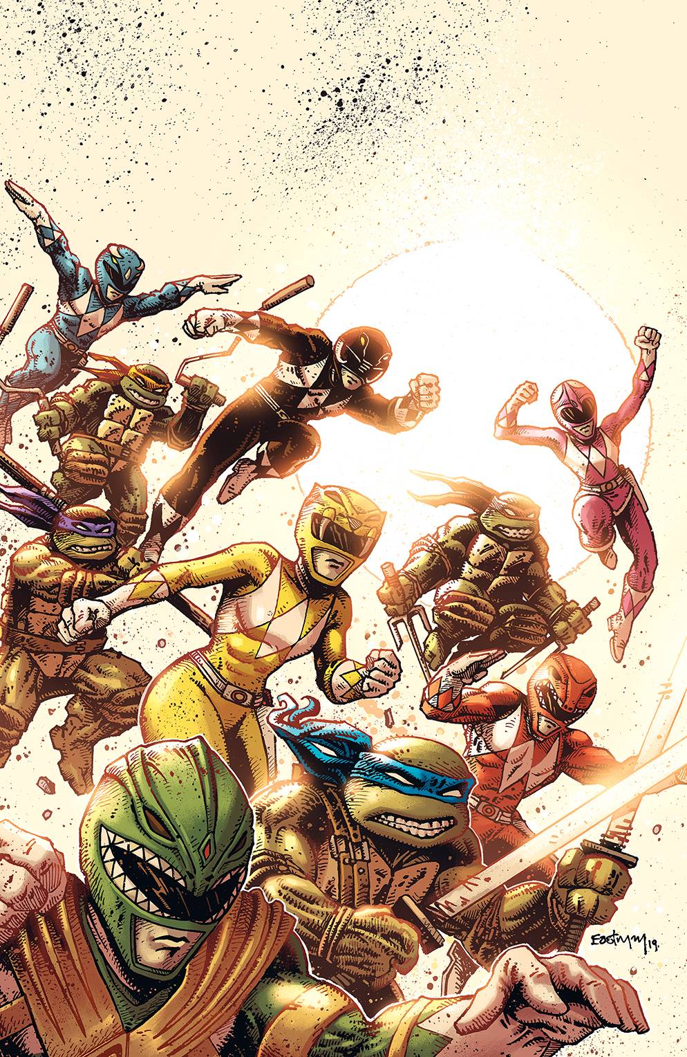 Mighty Morphin Power Rangers / Teenage Mutant Ninja Turtles #1G
