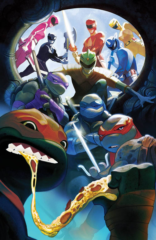 Mighty Morphin Power Rangers / Teenage Mutant Ninja Turtles #5H (of 5) Del Mundo Variant