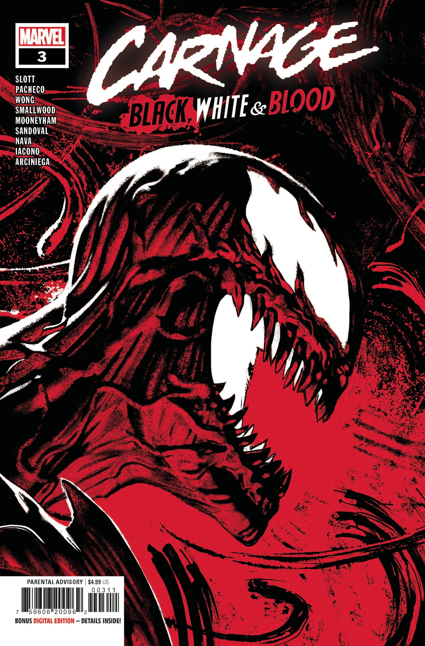 Carnage: Black, White & Blood #3A