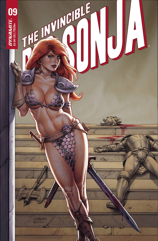 Invincible Red Sonja #9B Linsner Variant